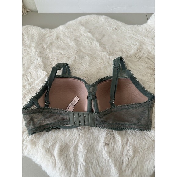 Victoria's Secret 34D Dream Angels Lined Demi Bra Black Lace - Picture 4 of 8